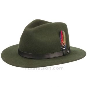 The Cheapest Authentic 100% Stetson On Discount - Yutan Wool Hat dark green Of stetson - Hot Sell